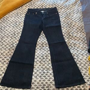 Martin + OSA flare dark denim, size 27